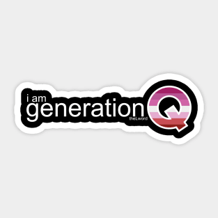 Generation Q Lesbian Sticker